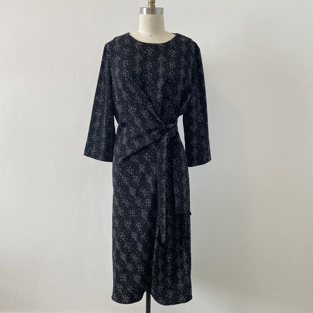 Black Tie Front Dress